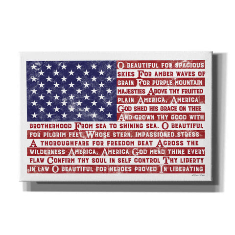 Image of 'America the Beautiful Flag' by Susan Ball, Canvas Wall Art