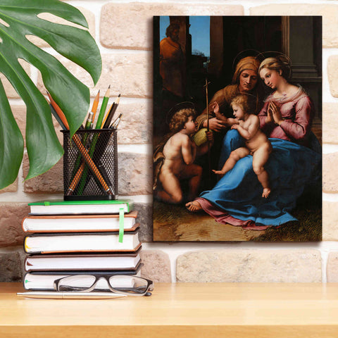 Image of 'Madonna of Divine Love' by Raphael, Canvas Wall Art,12 x 16