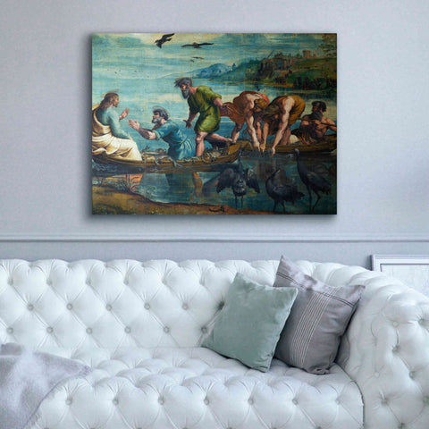 Image of 'The Miraculous Draught of Fishes' by Raphael, Canvas Wall Art,54 x 40