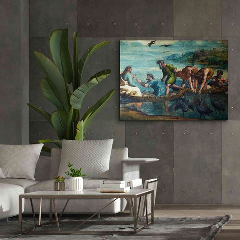Image of 'The Miraculous Draught of Fishes' by Raphael, Canvas Wall Art,54 x 40