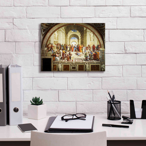Image of 'The School of Athens' by Raphael, Canvas Wall Art,16 x 12