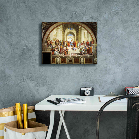 Image of 'The School of Athens' by Raphael, Canvas Wall Art,16 x 12