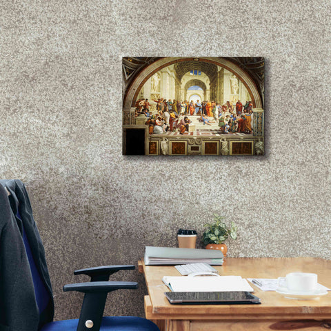 Image of 'The School of Athens' by Raphael, Canvas Wall Art,26 x 18