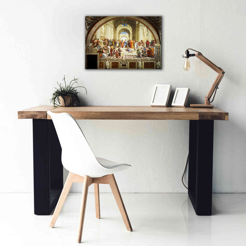 Image of 'The School of Athens' by Raphael, Canvas Wall Art,26 x 18