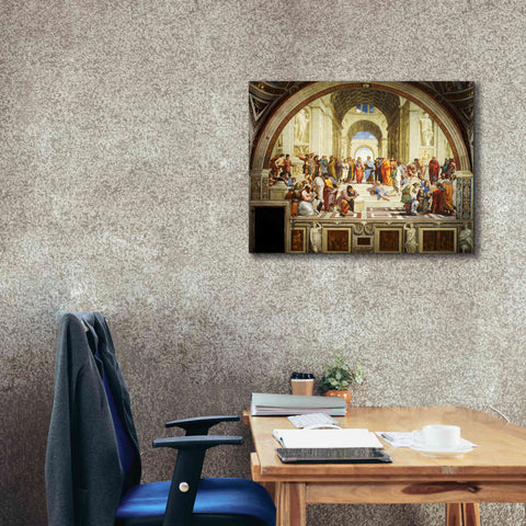 Image of 'The School of Athens' by Raphael, Canvas Wall Art,34 x 26