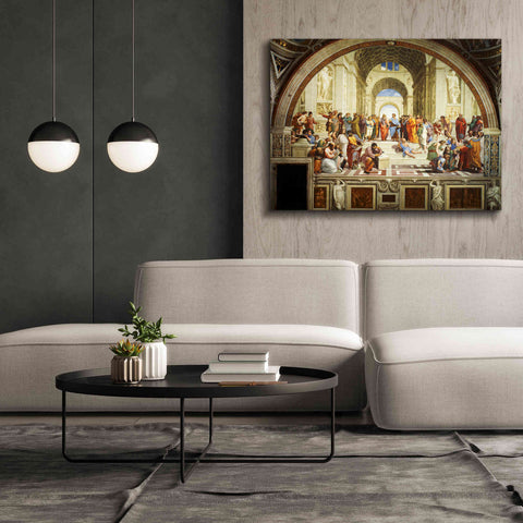 Image of 'The School of Athens' by Raphael, Canvas Wall Art,54 x 40