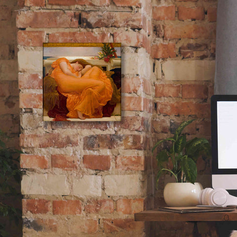 Image of 'Flaming June' by Sir Frederick Leighton, Canvas Wall Art,12 x 12