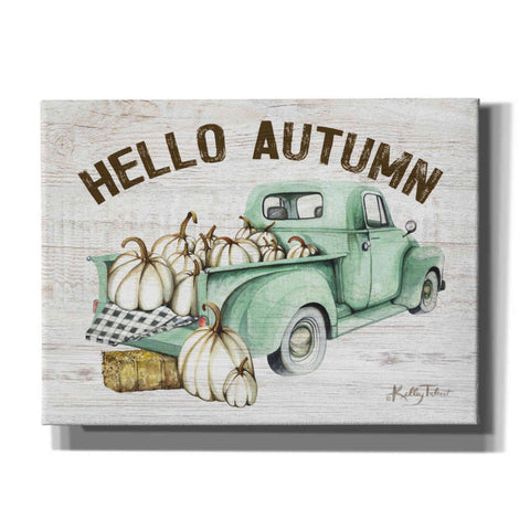 Image of 'Hello Autumn Vintage Truck' by Kelley Talent, Canvas Wall Art