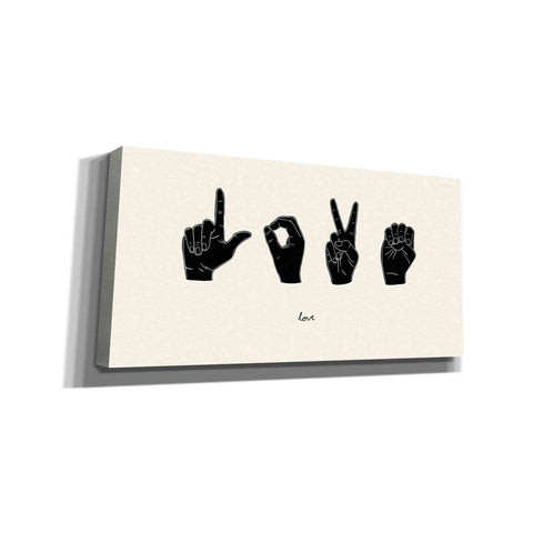 Image of 'Sign Language IV' by Emma Scarvey, Canvas Wall Art