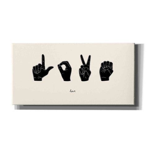Image of 'Sign Language IV' by Emma Scarvey, Canvas Wall Art