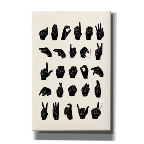 Image of 'Sign Language I' by Emma Scarvey, Canvas Wall Art