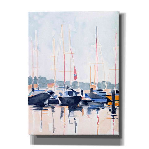 Image of 'Watercolor Boat Club II' by Emma Scarvey, Canvas Wall Art