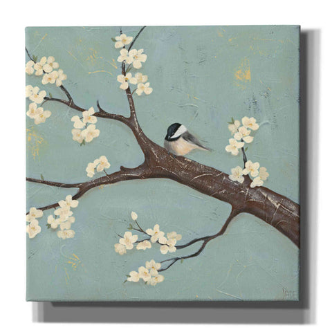 Image of 'Chickadee and Dogwood II' by Jade Reynolds, Canvas Wall Art