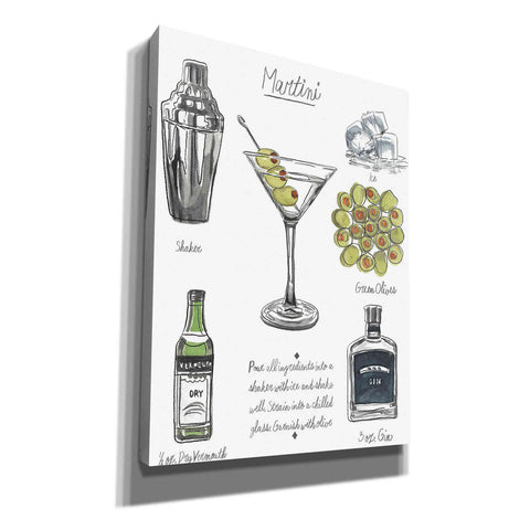 Image of 'Classic Cocktail-Martini' by Naomi McCavitt, Canvas Wall Art