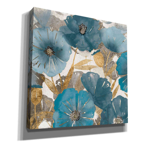 Image of 'Blue and Gold Poppies I' by Studio W, Canvas Wall Art