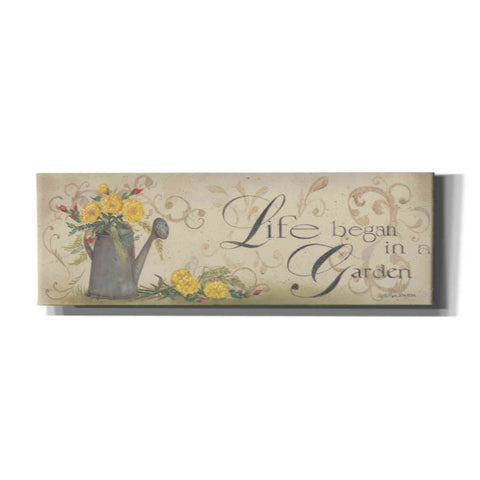 Image of 'Life Began in a Garden' by Pam Britton, Canvas Wall Art