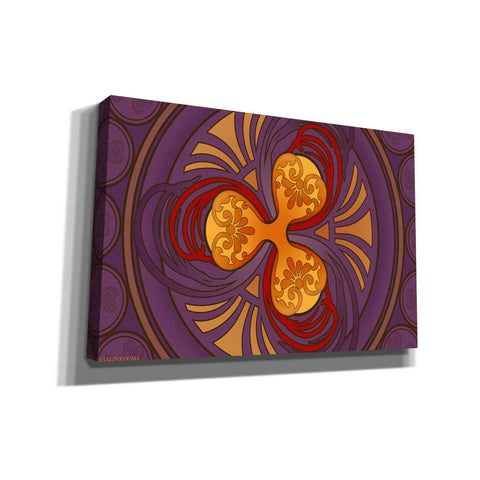 Image of 'Art Nouveau Ripple Crypto' by Katalina, Canvas Wall Art
