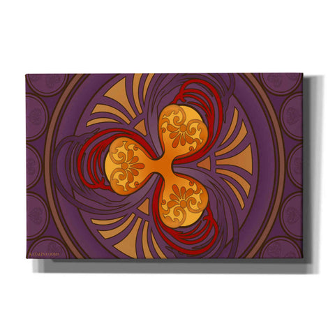 Image of 'Art Nouveau Ripple Crypto' by Katalina, Canvas Wall Art