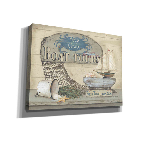 Image of 'Blue Crab Boat Tours' by Pam Britton, Canvas Wall Art