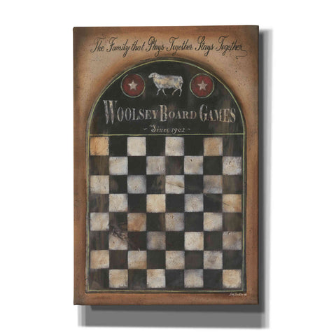 Image of 'Woolsey Board Games' by Pam Britton, Canvas Wall Art