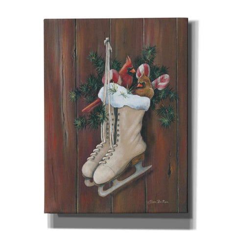 Image of 'Cardinals & Skates' by Pam Britton, Canvas Wall Art