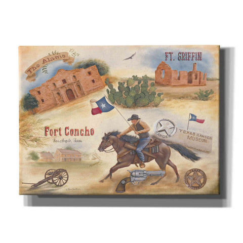 Image of 'Texas Collision II' by Pam Britton, Canvas Wall Art