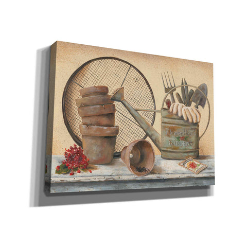 Image of 'Garden Shelf III' by Pam Britton, Canvas Wall Art