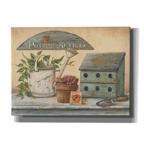 Image of 'Garden Shelf IV' by Pam Britton, Canvas Wall Art
