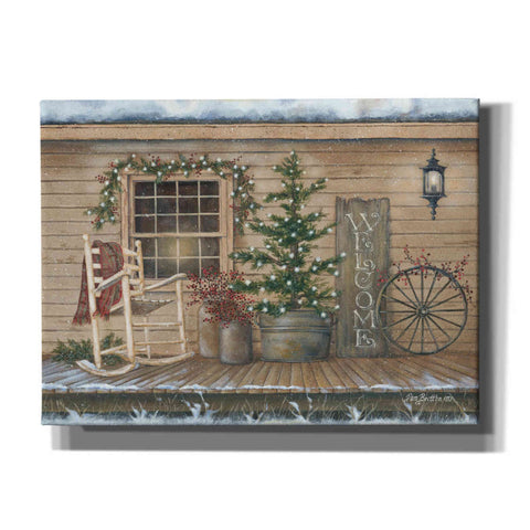 Image of 'Winter Country Porch' by Pam Britton, Canvas Wall Art