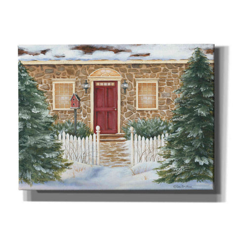 Image of 'Stone Cottage Winter Beauty' by Pam Britton, Canvas Wall Art