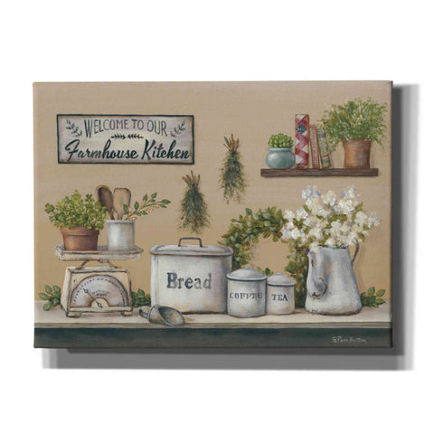 Image of 'Garden Farmhouse Kitchen' by Pam Britton, Canvas Wall Art