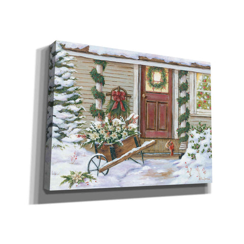 Image of 'Holiday Porch' by Pam Britton, Canvas Wall Art