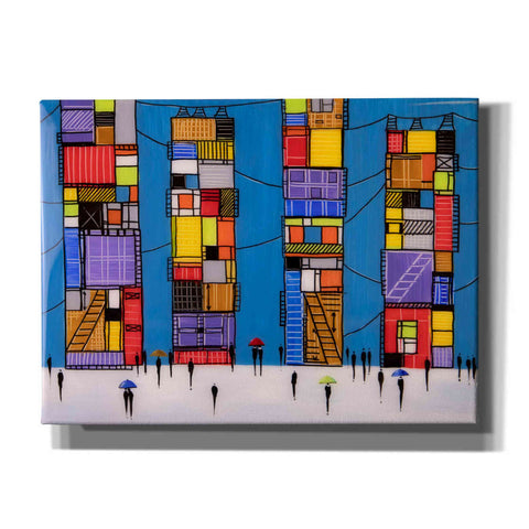 Image of 'Rainy Night Walk' by Ekaterina Ermilkina, Canvas Wall Art