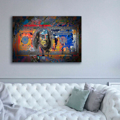 Image of 'Benjamin's Hundreds ' by Epic Portfolio Giclee Canvas Wall Art,60x40
