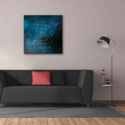 Image of 'Bitcoin Constellation II' by Epic Portfolio, Giclee Canvas Wall Art,37x37