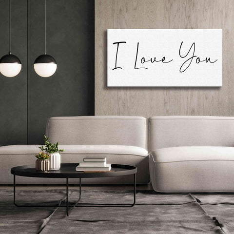 Image of 'I Love You' by Epic Portfolio, Giclee Canvas Wall Art,60x30