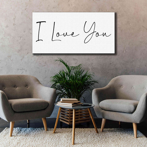 Image of 'I Love You' by Epic Portfolio, Giclee Canvas Wall Art,60x30