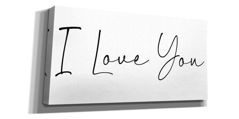 Image of 'I Love You' by Epic Portfolio, Giclee Canvas Wall Art