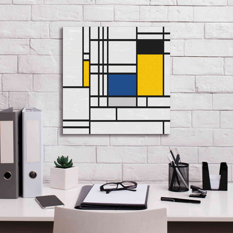 Image of 'Mondrian NFT3' by Epic Portfolio, Giclee Canvas Wall Art,18x18