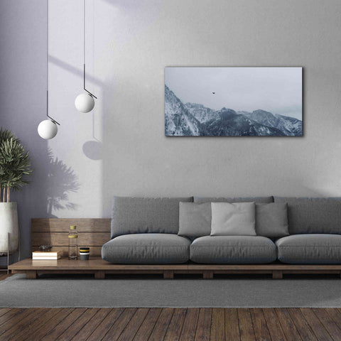 Image of 'Alpine Winter Bird' by Epic Portfolio, Giclee Canvas Wall Art,60x30