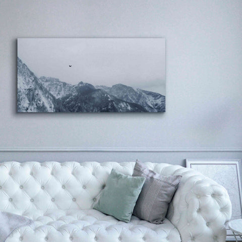 Image of 'Alpine Winter Bird' by Epic Portfolio, Giclee Canvas Wall Art,60x30