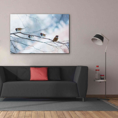Image of 'Bird Feeders Treehouse' by Epic Portfolio, Giclee Canvas Wall Art,60x40