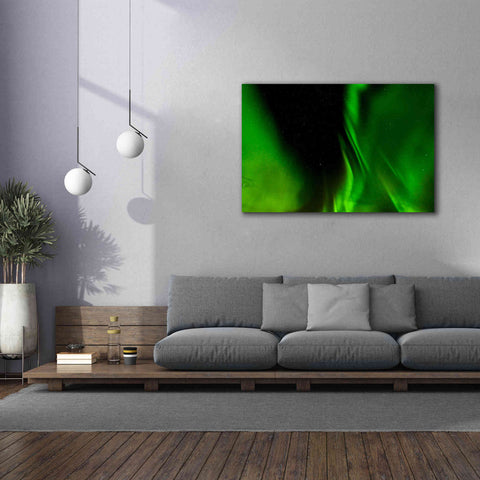 Image of 'A Beautiful Green Aurora Borealis' by Epic Portfolio, Giclee Canvas Wall Art,60x40