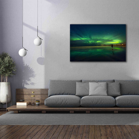 Image of 'Amazing View On The Northern Lights' by Epic Portfolio, Giclee Canvas Wall Art,60x40