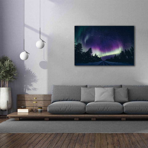 Image of 'Colorful Polar Arctic Northern Lights' by Epic Portfolio, Giclee Canvas Wall Art,60x40