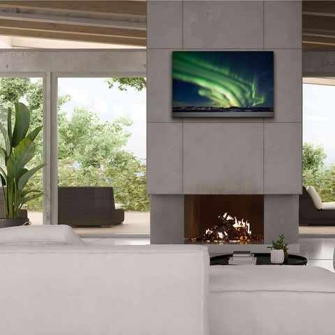 Image of 'Dancing Northern Lights' by Epic Portfolio, Giclee Canvas Wall Art,40x26