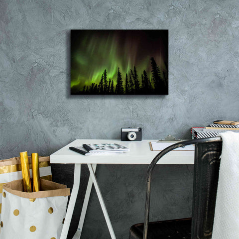 Image of 'Northern Lights 2' by Epic Portfolio, Giclee Canvas Wall Art,18x12