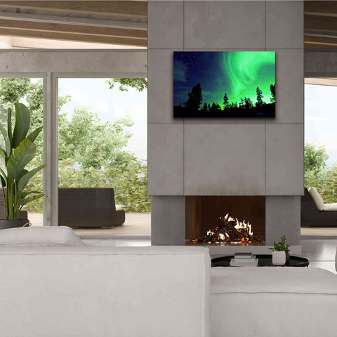 Image of 'Northern Lights Aurora Borealis 2' by Epic Portfolio, Giclee Canvas Wall Art,40x26