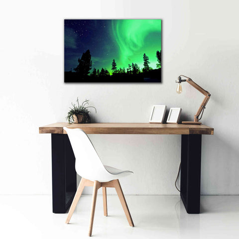 Image of 'Northern Lights Aurora Borealis 2' by Epic Portfolio, Giclee Canvas Wall Art,40x26