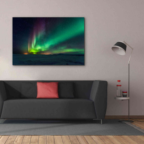 Image of 'Northern Lights Aurora Borealis 3' by Epic Portfolio, Giclee Canvas Wall Art,60x40
